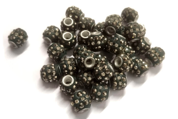 Pandora Style Shamballa Pave Beads