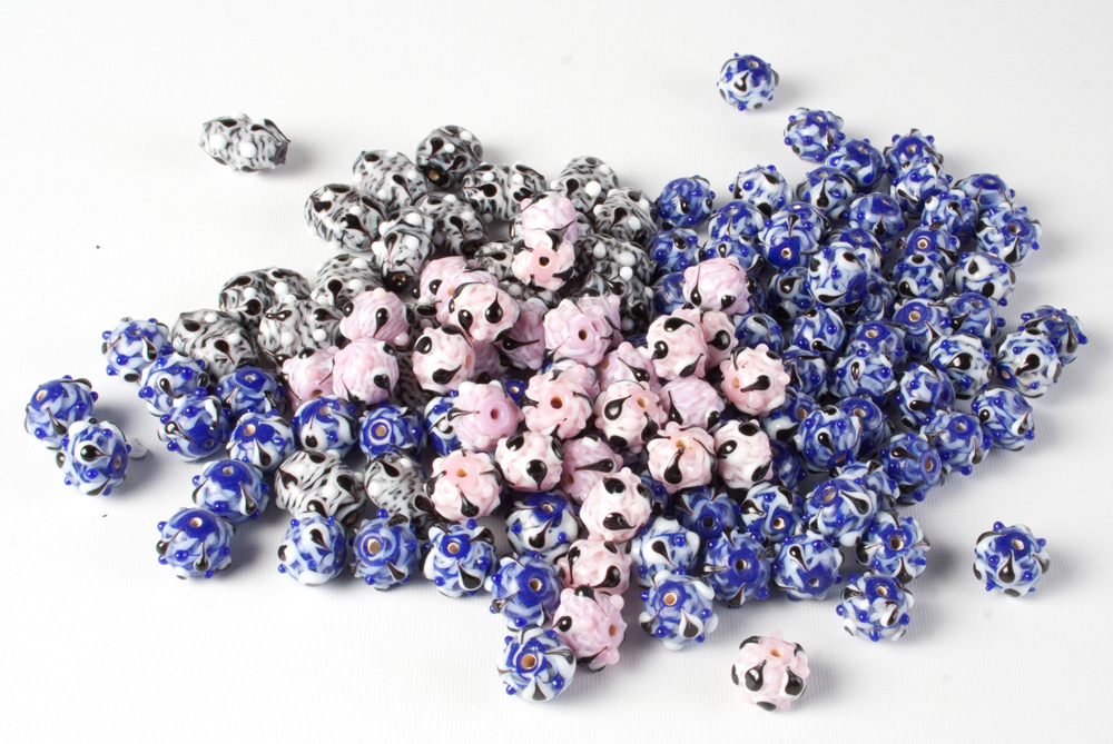 Glass Patterned Beads