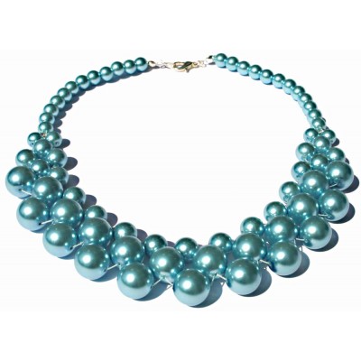 “Blue Skies” Pearl Necklace