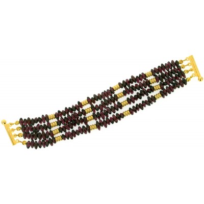 Garnet 4 Strand Bracelet