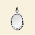 Silver Plated Pendant - 14mm x 10mm 