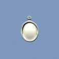 Sterling Silver Pendant - 10mm x 8mm 