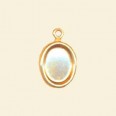 Gold Pendant - 8mm x 6mm 