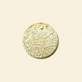 Gold Plated Flat Shaped Pendant - 15mm 