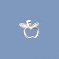Silver Apple Pendant - 15mm 