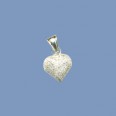 Silver Heart Pendant - 25mm 