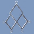 Sterling Silver Dropper - 30mm x 30mm 