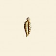 Gold Plated Leaf Pendants - 12mm - Pack of 10 