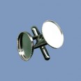 Sterling Silver Cufflinks - 14 x 10mm cup