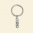 Nickel Plated Keyring - 25mm