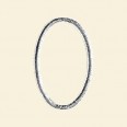 Silver Plated Closed Ring - 35mm x 20mm 