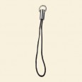 Black Mobile Phone Strap with Plated Top