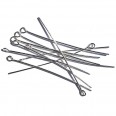 Silver Eyepins - 50mm - Pack of 10