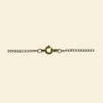 Antique Gold Plated Curb Chain - 18" Long