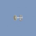 Sterling Silver 5mm Flat Pad Earstuds - Pair