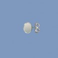 Sterling Silver Earstuds with 6mm Cup - Pair