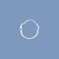Sterling Silver Hinged Hoops - 12mm - Pair