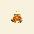 Gold Plated Flower Pendant - 10mm 