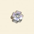 Pandora Style Crystal Lavender Metal Beads