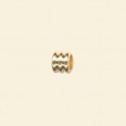 Gold Plated Tube Beads - 6mm x 5mm - Pack of 10