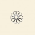 Silver Plated Filigree Bead Caps - 13mm - Pack of 10