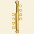 Gold Plated 4 String Clasp - 25mm