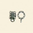Antique Silver Plated Pendant Bail - 7mm 