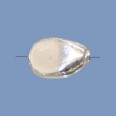 Silver and Mineral Nugget Bead - 23mm x 15mm 