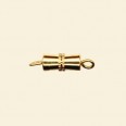 Gold Plated Barrel Clasp - 10mm 
