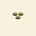 Gold Plated Plain Beads - 4mm x 2mm - Packs