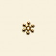 Gold Plated Spacer - 7mm - Pack of 10