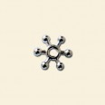 Silver Plated Spacer - 10mm - Pack of 10