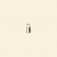 Gold Plated Cord End - 2.5mm Diameter - Pack of 10