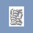 Silver Fluted Fancy Beads - 6mm x 3mm 