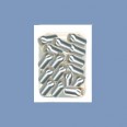 Silver Plain Cylinder Beads - 6mm x 3mm 
