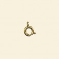 Gold Plated Bolt Ring - 6mm - Pack of 10