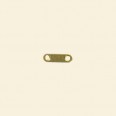 Gold Plated 2 Hole Bar - 7mm x 2mm - Pack of 10 