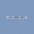 Silver Four Hole Bars - 20mm 