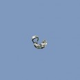 Silver Necklace End Cups - 6mm 
