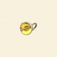 Gold Plated Necklace End - 8mm Diameter - Pack of 10 