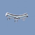 Silver Curved Tube - 20mm 