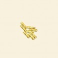 Gold Plated Twisted Tube - 5mm - Pack of 100 Pieces 