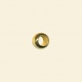Gold Plated Large Hole Spacers - 7mm - Pack of 10 