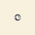Silver Plated Large Hole Spacers - 7mm - Pack of 10