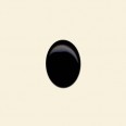Black Onyx Cabochon - 8mm x 6mm 