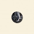 Snowflake Obsidian Cabochon - 8mm Round