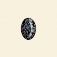 Snowflake Obsidian Cabochon - 8mm x 6mm 