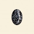Snowflake Obsidian Cabochon - 10mm x 8mm 