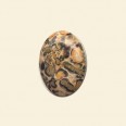 Leopard Skin Agate Cabochon - 14mm x 10mm 