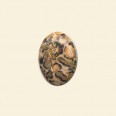 Leopard Skin Agate Cabochon - 10mm x 8mm 